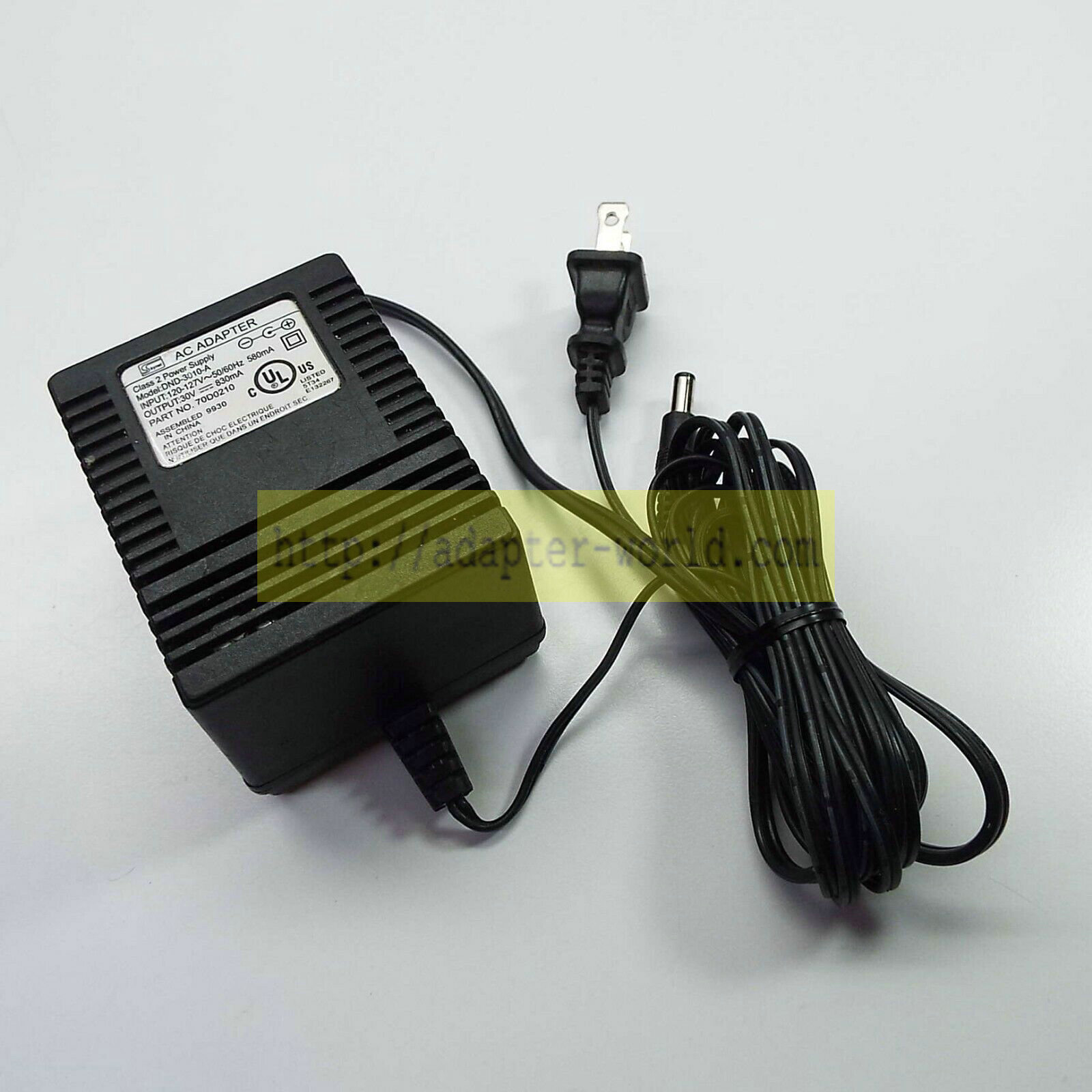 *Brand NEW* SKYNET 30V 830 mA AC DC Adapter DND-3010-A 70D0210 POWER SUPPLY